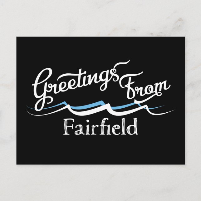Fairfield Water Waves Postcard (Front)