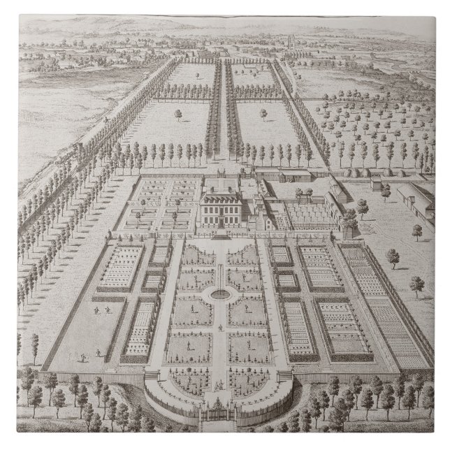 Fairford House, the Seat of Samuel Barker, from 'T Tile (Front)