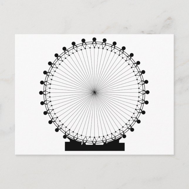 Fairground Big Wheel Postcard (Front)