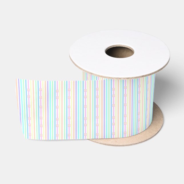 Fairground Fleur de Lis Satin Ribbon (Spool)