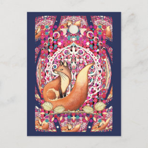 Fairground Fox Postcard