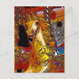Fairground Horse Postcard