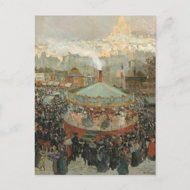 Fairground | Louis Abel-Truchet Postcard (Front)
