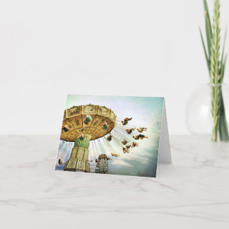 Fairground Swing note card