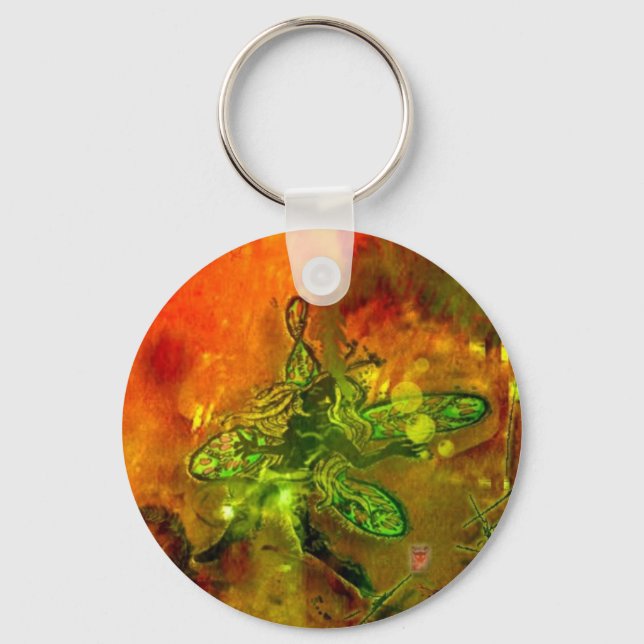 fairie in amber keychain (Front)