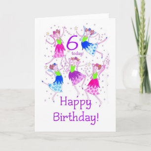 'Fairies' 6th Birthday Card