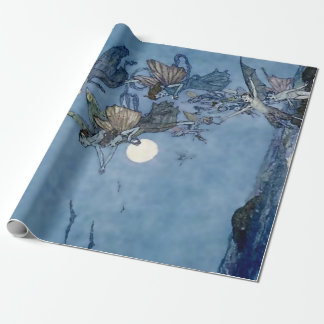 “Fairies and Elves” by Edmund Dulac from “The Temp Wrapping Paper