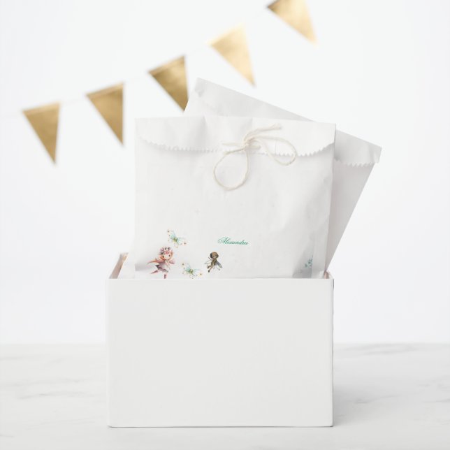 Fairies and fantasy garden favour bag  (Party)