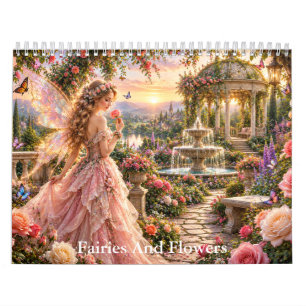 Fairies and Flowers Unicorns Calendar