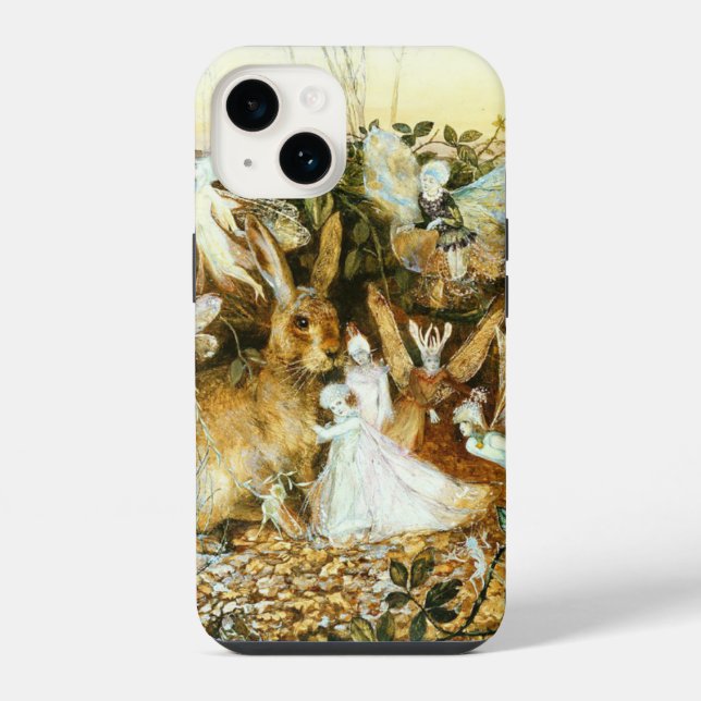 Fairies and Rabbit iPhone Case (Back)
