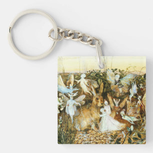 Fairies and Rabbit Keychain