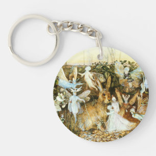 Fairies and Rabbit Keychain