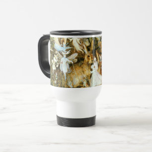 Fairies and Rabbit Travel Mug