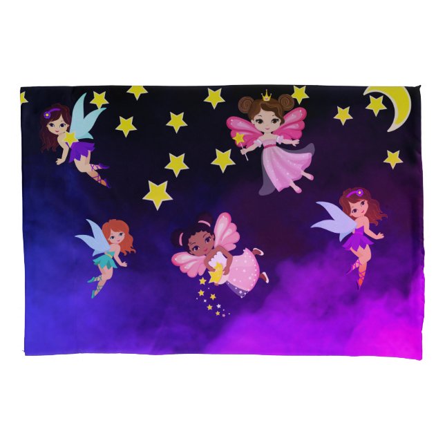 Fairies and stars pillowcase (Front)