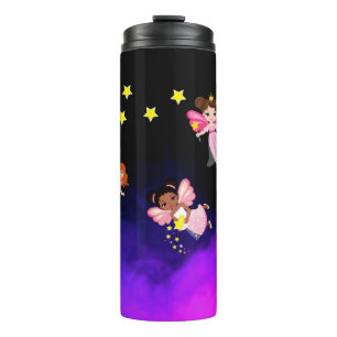 Fairies and stars  thermal tumbler