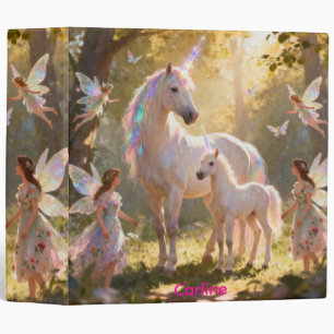 Fairies and Unicorns Binder