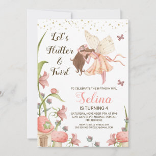 Fairies Anniversaire Fête Invitation