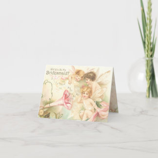 Fairies Announcement Will You Be My Bridesmaid