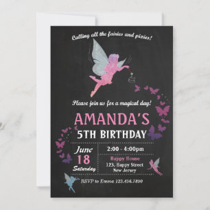 Fairies Birthday Invitation