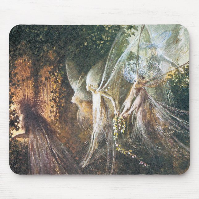 Fairies - by John Anster Fitzgerald Mouse Pad (Front)