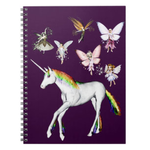 Fairies Color the Unicorn Notebook