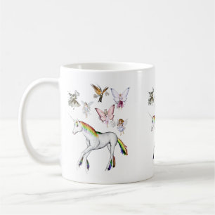 Fairies Colour the Unicorn Coffee Mug