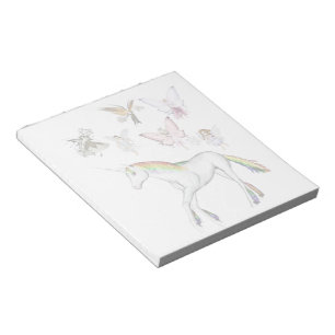 Fairies Colour the Unicorn Notepad