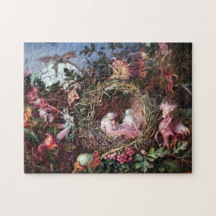 Fairies in a Birds Nest, John Anster Fitzgerald Jigsaw Puzzle