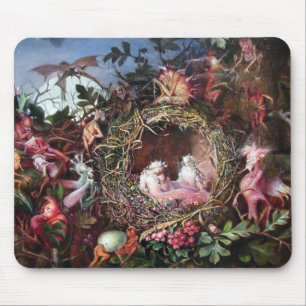 Fairies in a Birds Nest, John Anster Fitzgerald Mouse Pad
