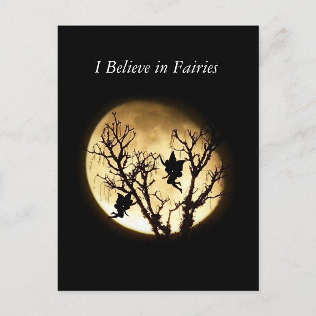 Fairies in Moonlight Postcard (Front)