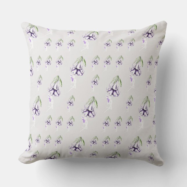 Fairies in my Garden Outdoor Pillow (Front)