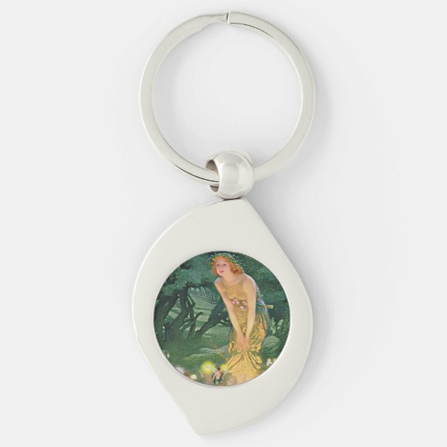 Fairies in the Moonlight Keychain (Front)