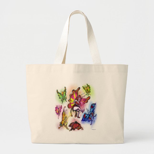 Fairies Large Tote Bag (Front)