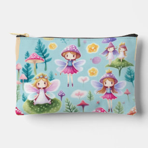Fairies ,leaves and mushrooms land  accessory pouch