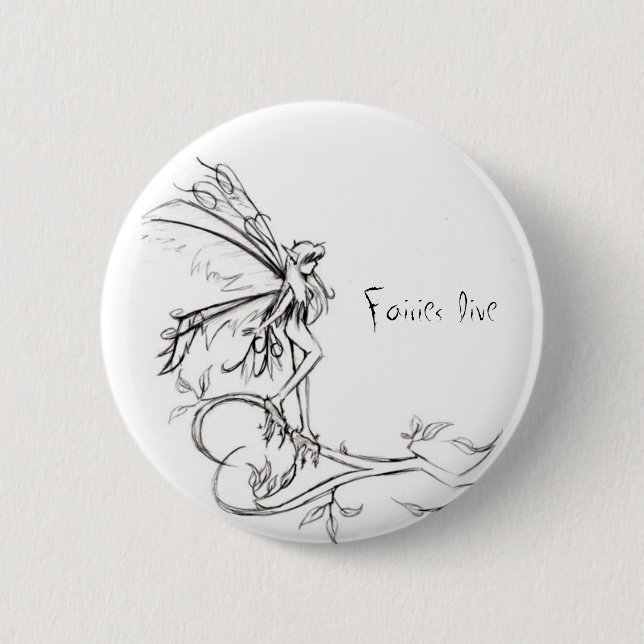 Fairies Live: Ice Age 2 Inch Round Button (Front)