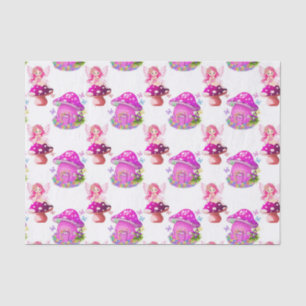 Fairies mushrooms party pattern tissue tissue paper