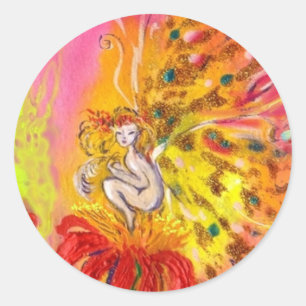 FAIRIES OF DAWN CLASSIC ROUND STICKER