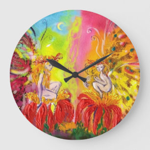 FAIRIES OF DAWN LARGE CLOCK