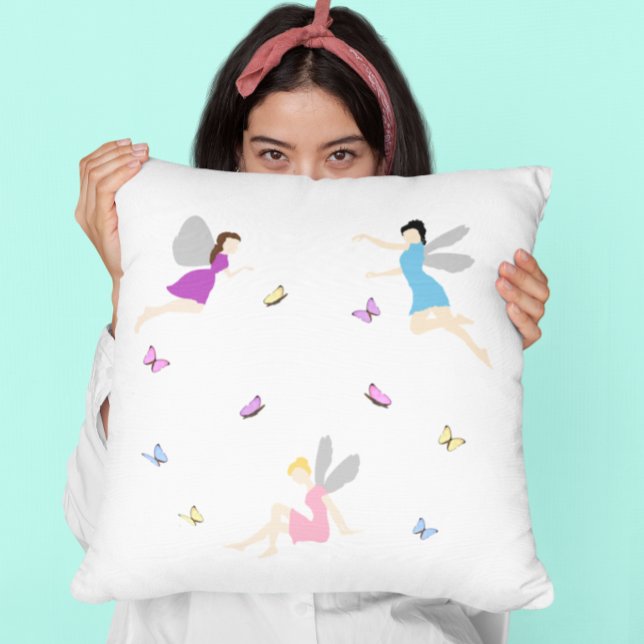 Fairies Throw Pillow (Creator Uploaded)
