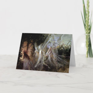 Fairies Watching At Forest Edge Card