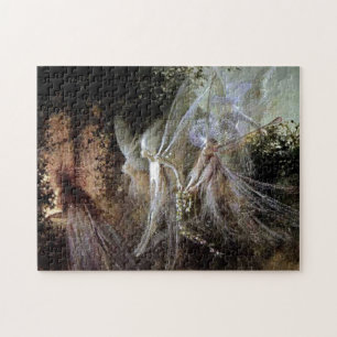 Fairies Watching At Forest Edge Jigsaw Puzzle
