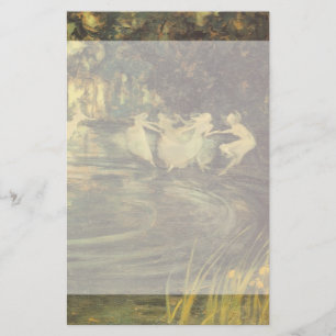 Fairies Whirl by Arthur Black, Vintage Fairy Dance Stationery