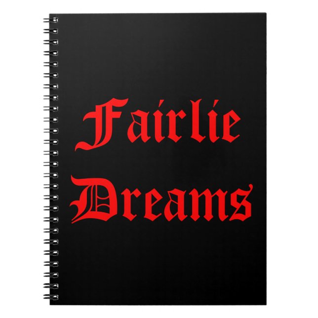 Fairlie rêve le carnet (Devant)