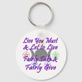 Fairly Take & Fairly Give Keychain