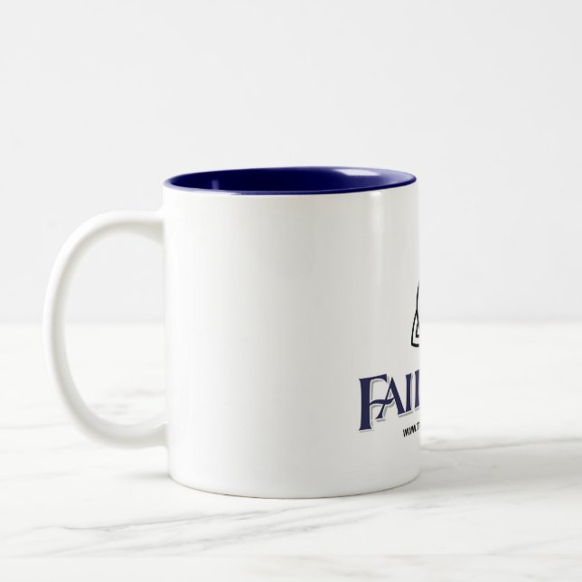 Fairmist Mug – Raindrop graphic (Left)