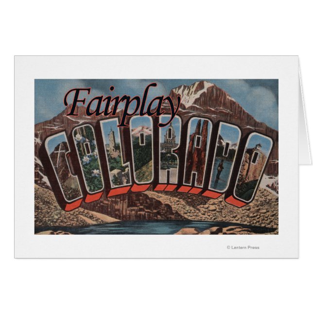 Fairplay, Colorado - Large Letter Scenes (Front Horizontal)