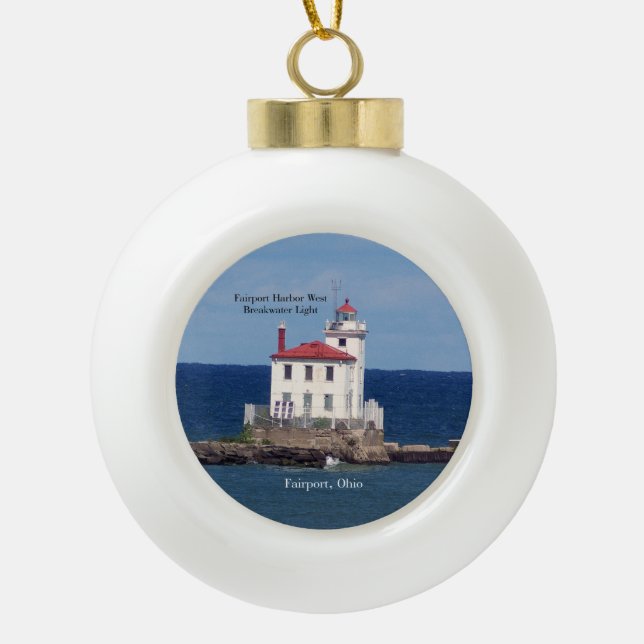 Fairport Harbour West Breakwater Light ornement (Devant)