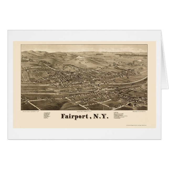 Fairport, NY Panoramic Map - 1885 (Front Horizontal)