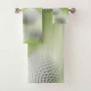 Fairway Finesse: Golf Essentials Pattern Play Bath Towel Set