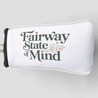 Fairway State Of Mind Minimal Retro Golf Lifestyle Head Cover